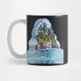 Woman of the Sea Sticker Mug